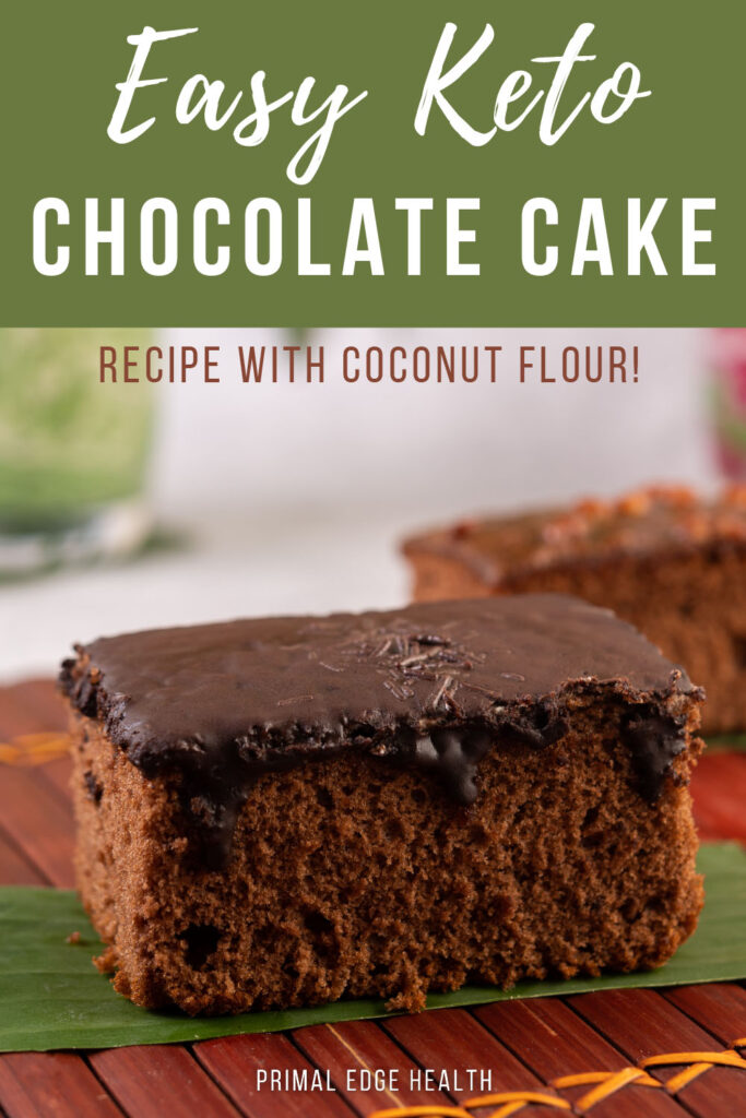 Easy Keto Chocolate Cake recipe with Coconut Flour