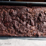 Low Carb Pumpkin Bread in rectangular pan.