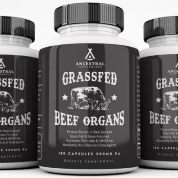 3 bottles of ancestral supplements - Beef organs.