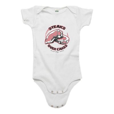 Steaks Over Cakes Onesie – Organic Baby