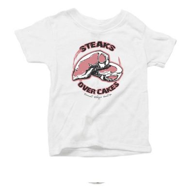 Toddler Tee ORGANIC Steaks OVer Cakes