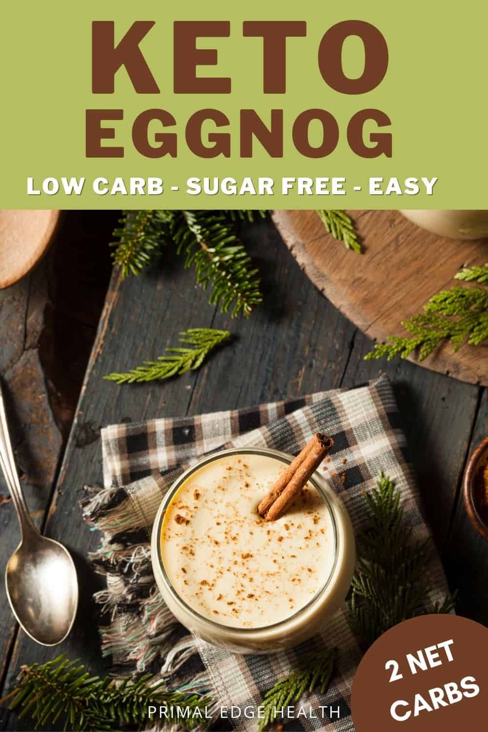 Keto Eggnog with Non Alcoholic Option