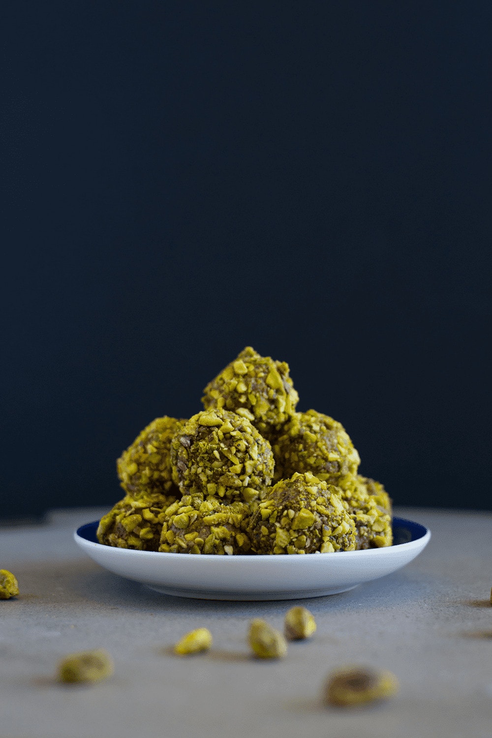 Chocolate pistachio fat bomb.