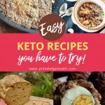 Easy keto recipes you have to try collage of four recipes.