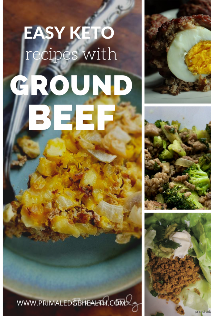 Easy keto recipes with ground beef by Primal Edge Health.