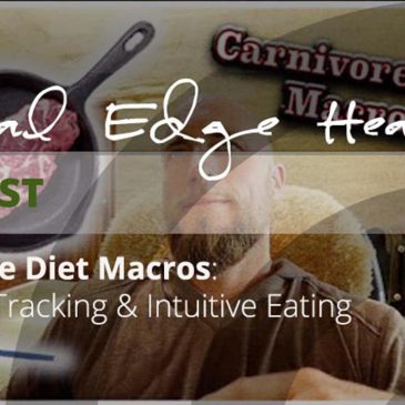 Primal Edge Health podcast. Carnivore diet macros: calories, tracking and intuitive eating.