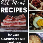 Easy all meat recipes for your carnivore diet meal plan.
