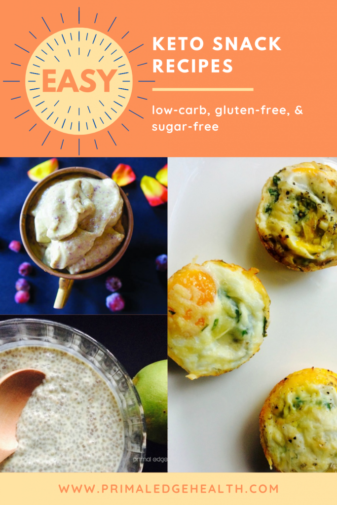 Easy keto snack recipes. Low-carb, gluten-free, and sugar-free.