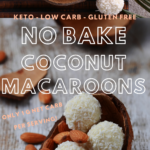 No-bake coconut macaroons. Keto-Low-carb-Gluten-free.