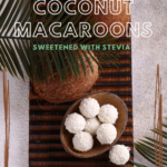 No-bake coconut macaroons. Sweetened with Stevia. Keto. Low-carb. Gluten-free.