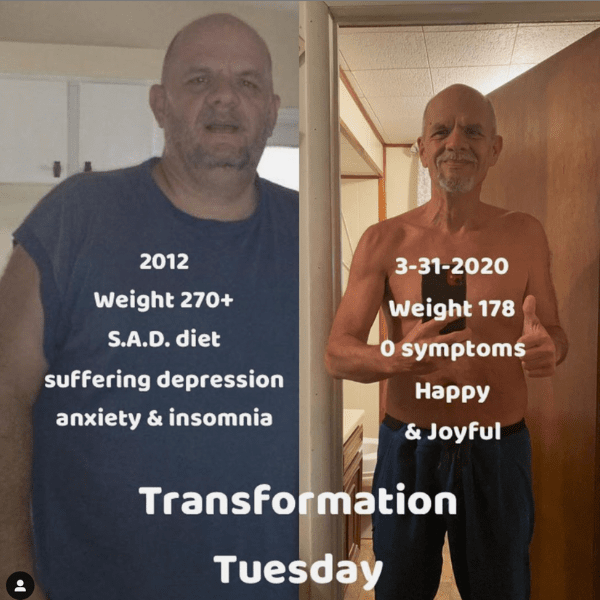 Brett before after carnivore diet results mental health 5