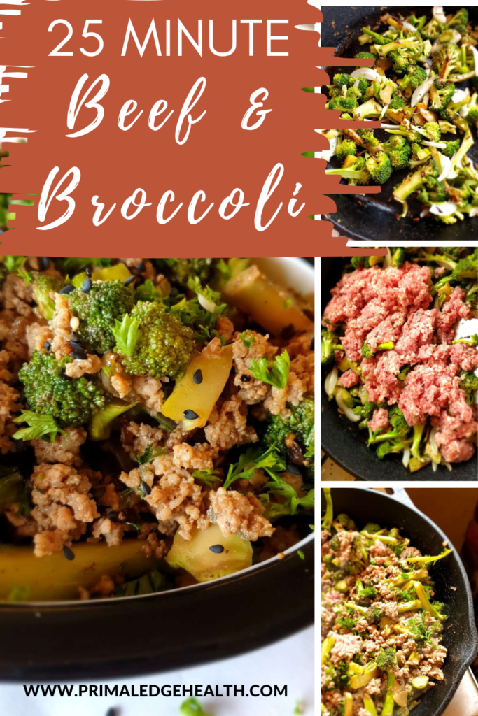 25-minute beef and broccoli.