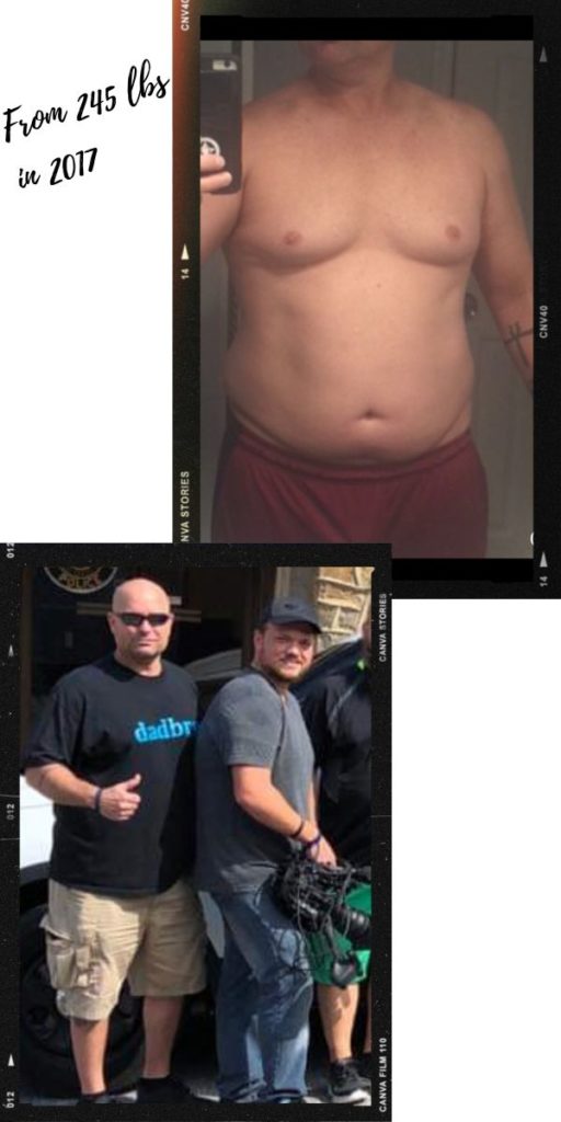 Eric before after carnivore diet results 1