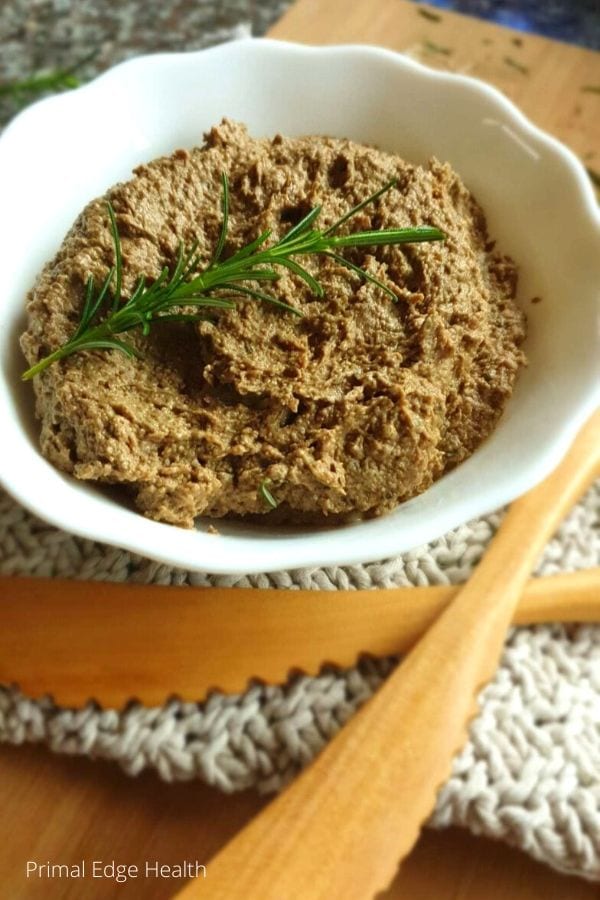 Healthy dairy-free liver pate.