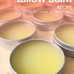 Homemade tallow balm recipe for dry skin, eczema, anti-aging and more.