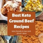 Best keto ground beef recipes. Keto-friendly and low-carb dinner ideas.