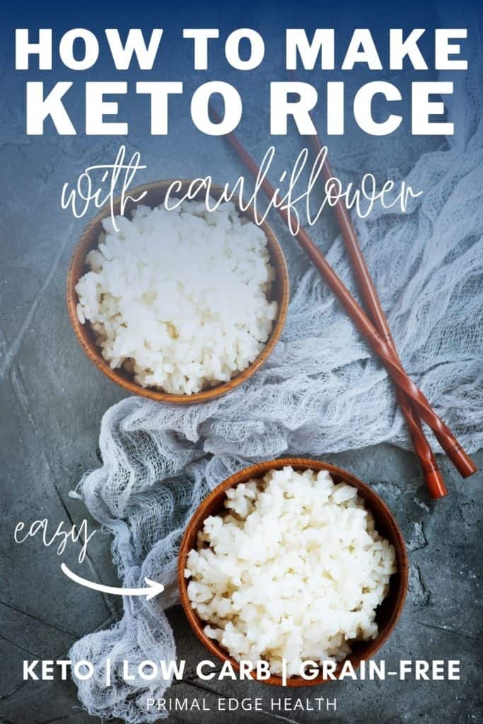 How to make keto rice with cauliflower. Keto. Low-carb. Grain-free.