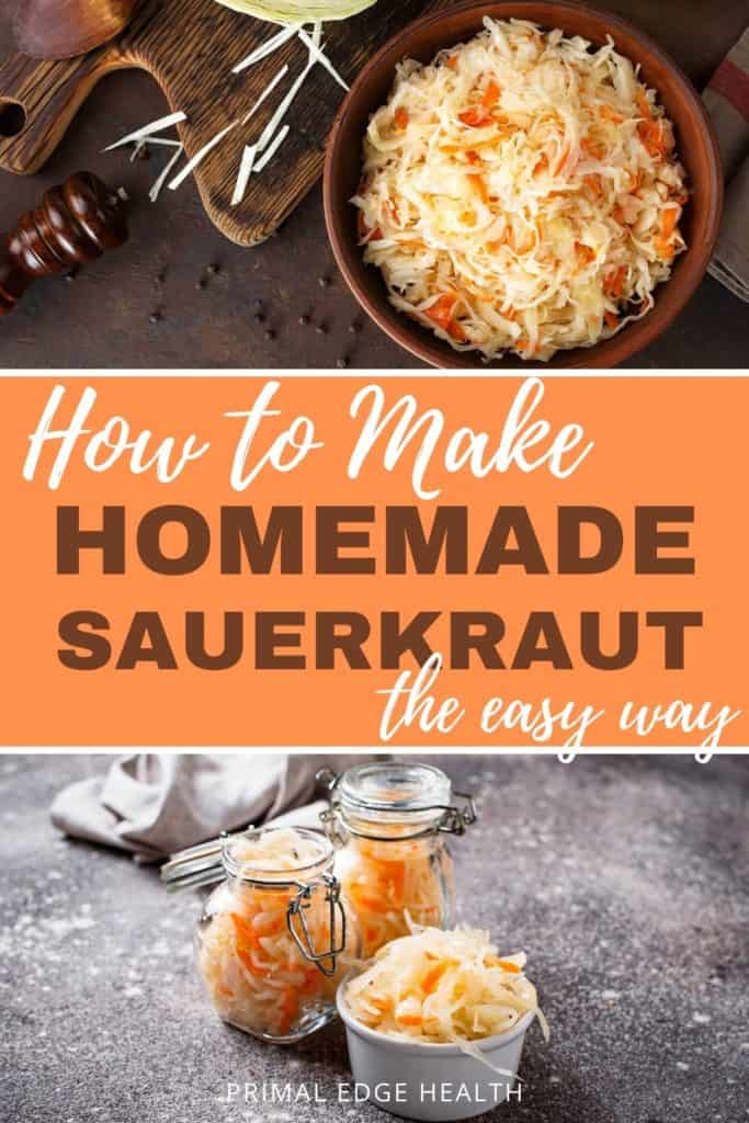 How to make homemade sauerkraut the easy way.