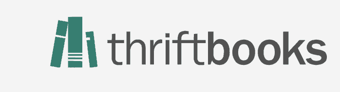 A text displaying "thriftbooks" over a white background.