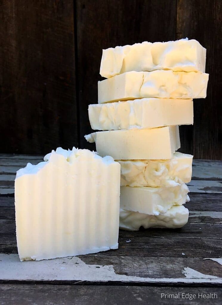 A stack of tallow soap.