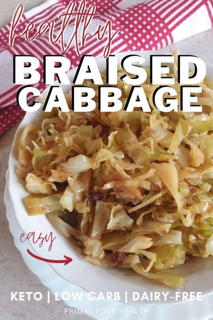 Healthy braised cabbage. Kto. Low-carb. Dairy-free.