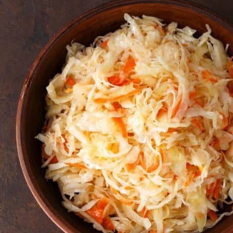 Raw sauerkraut recipe.