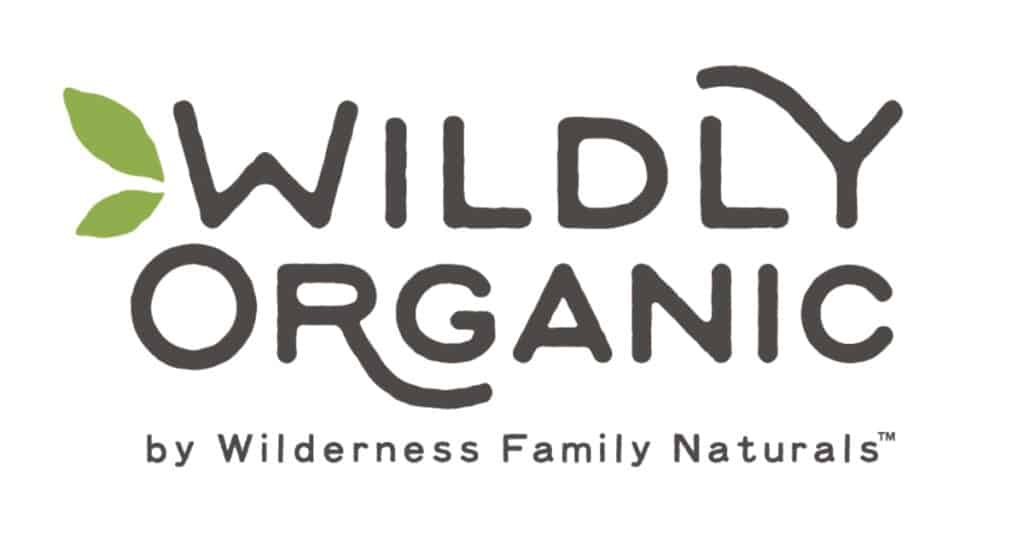 A text displaying "Wildly Organic by Wilderness Family Naturals".