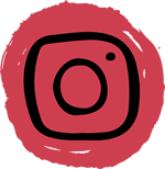 Instagram logo in red PNG.