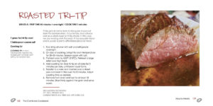 Roasted tri-tip recipe from the carnivore cookbook.
