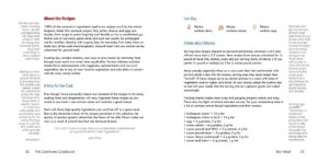 About page of recipes in a white background.