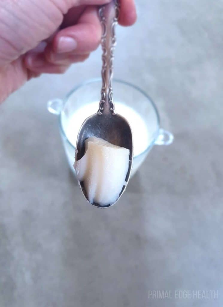 A spoonful of cheesecake pudding.