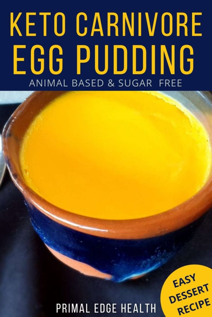 Keto Carnivore Egg Pudding Dessert Recipe