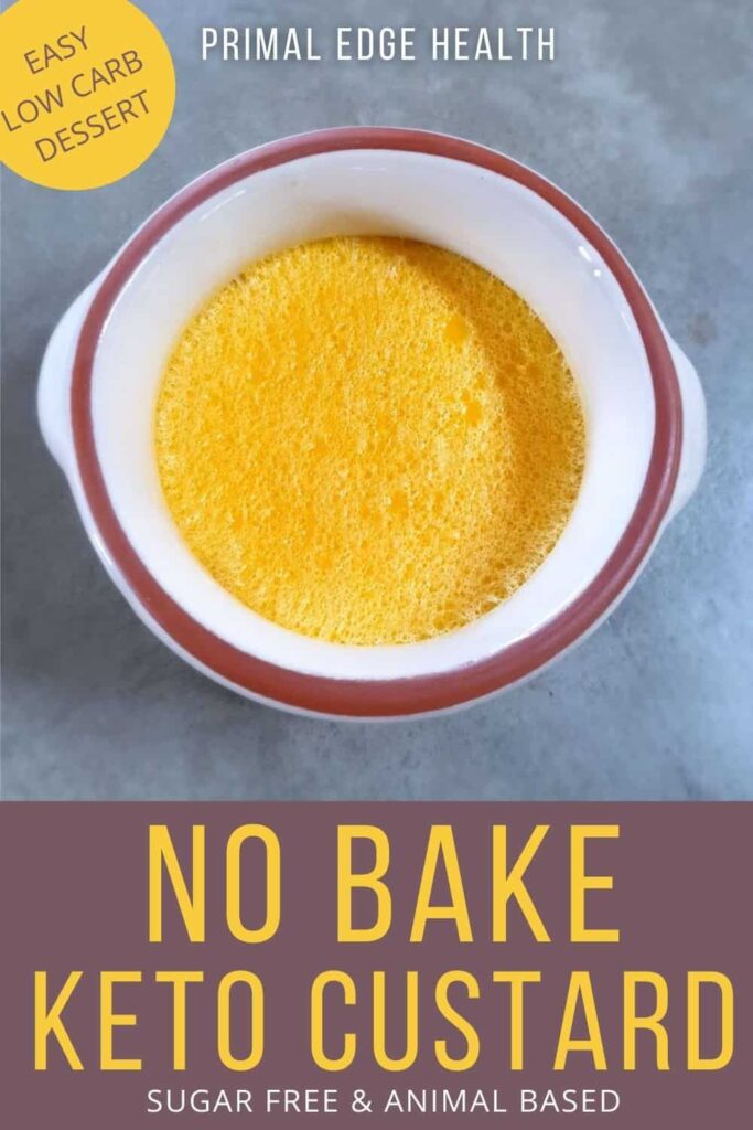 No Bake Keto Custard Recipe