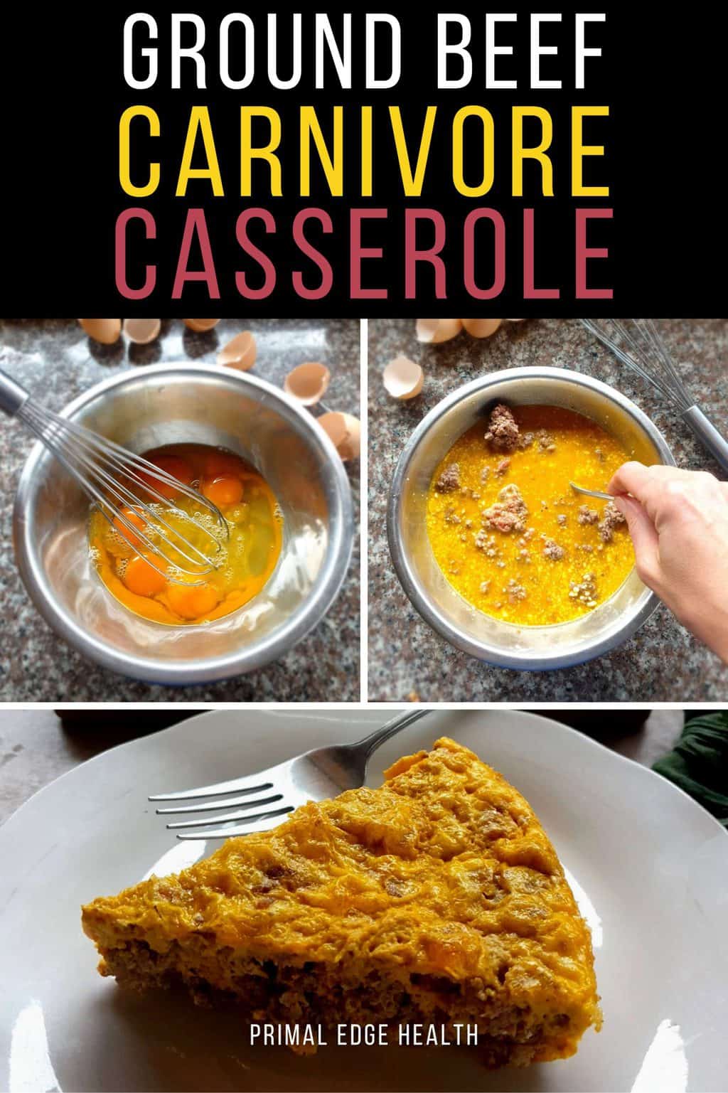 Carnivore Casserole with Ground Beef (Breakfast or Dinner)
