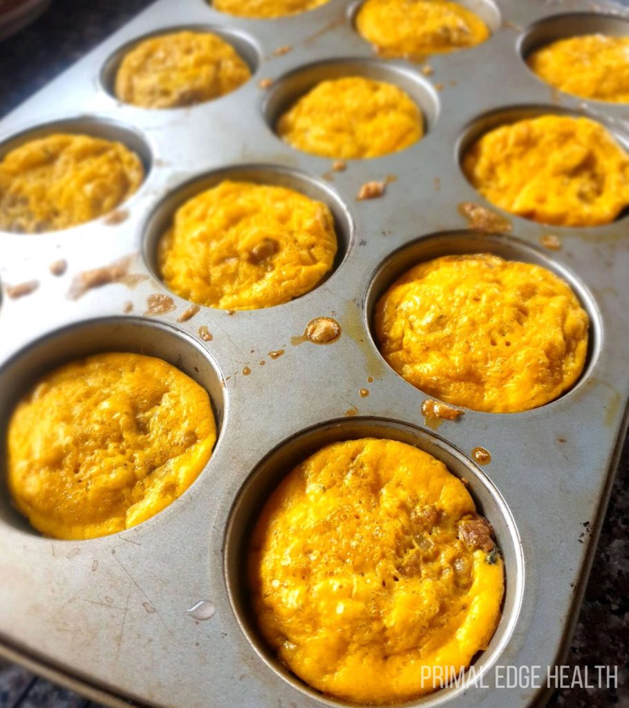 A tray of carnivore muffins.