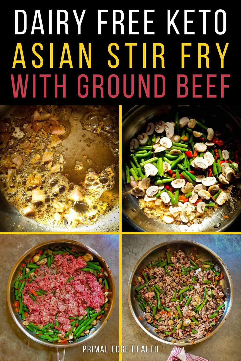 Keto Ground Beef Stir Fry