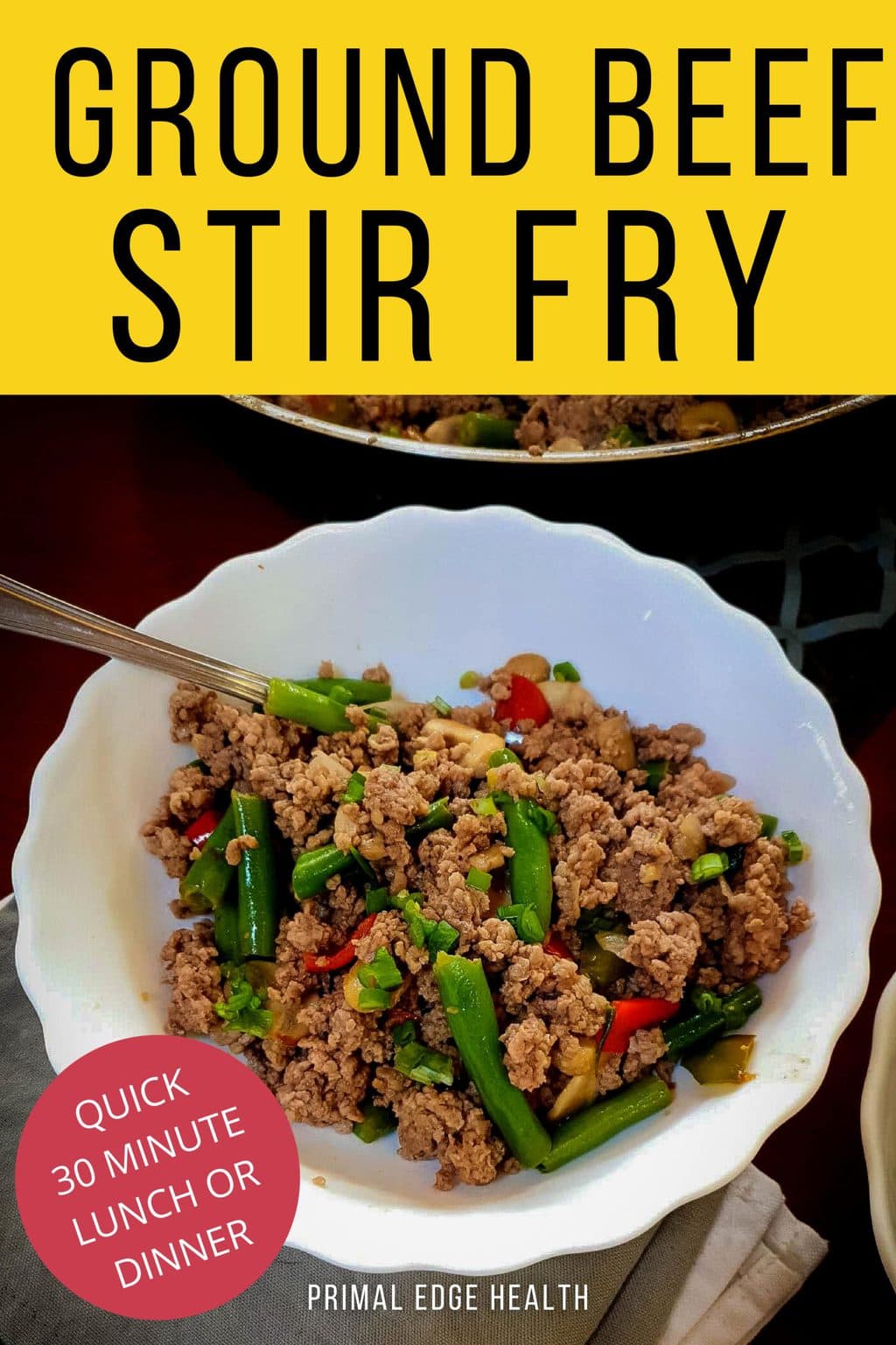 Keto Ground Beef Stir Fry