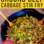 Low-Carb & Keto Ground Beef Cabbage Stir Fry - by Primal Edge Health.