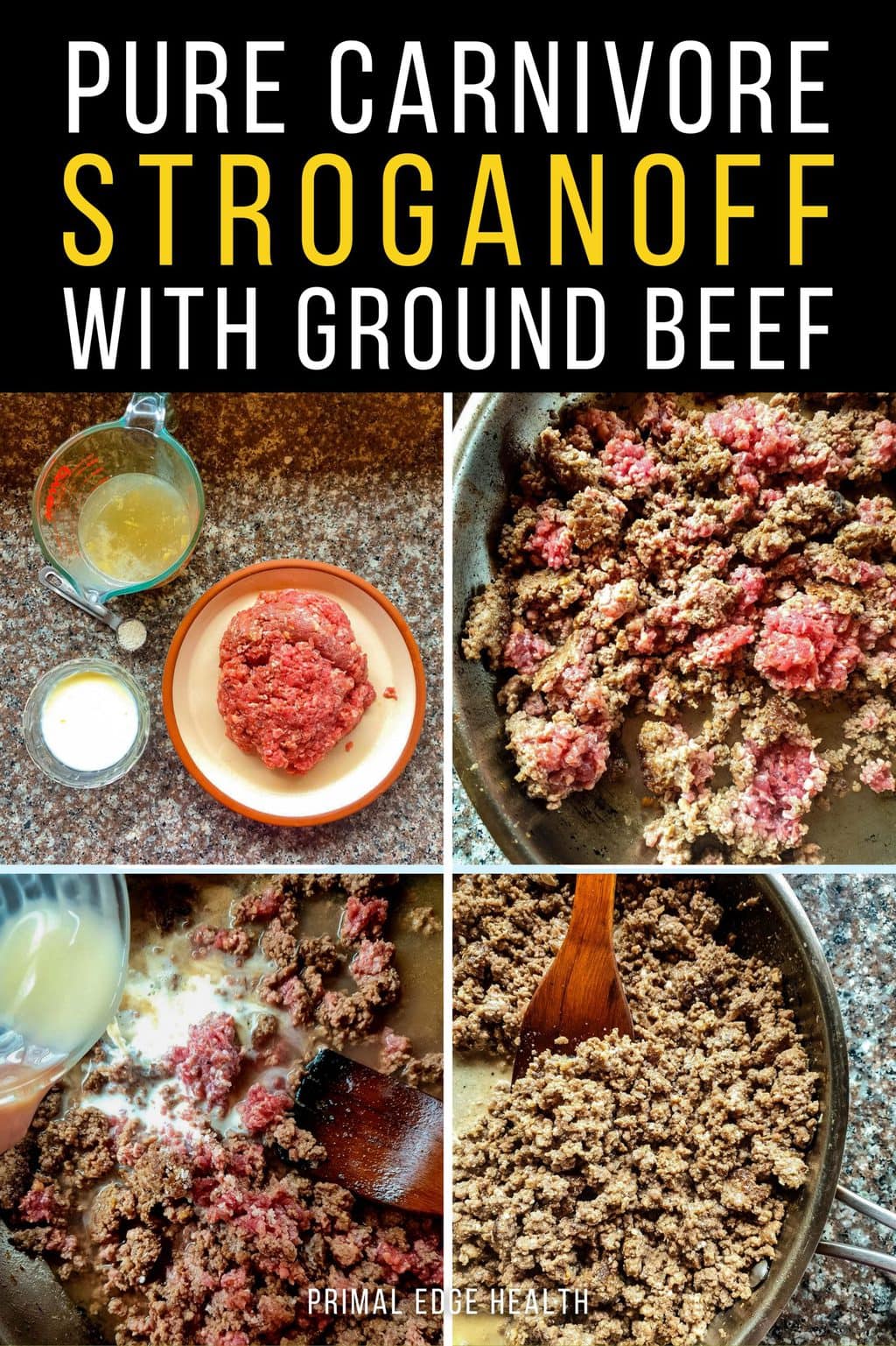 Carnivore Stroganoff Recipe with Ground Beef