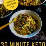 30 Minute Keto Egg Roll In A Bowl - by Primal Edge Health.