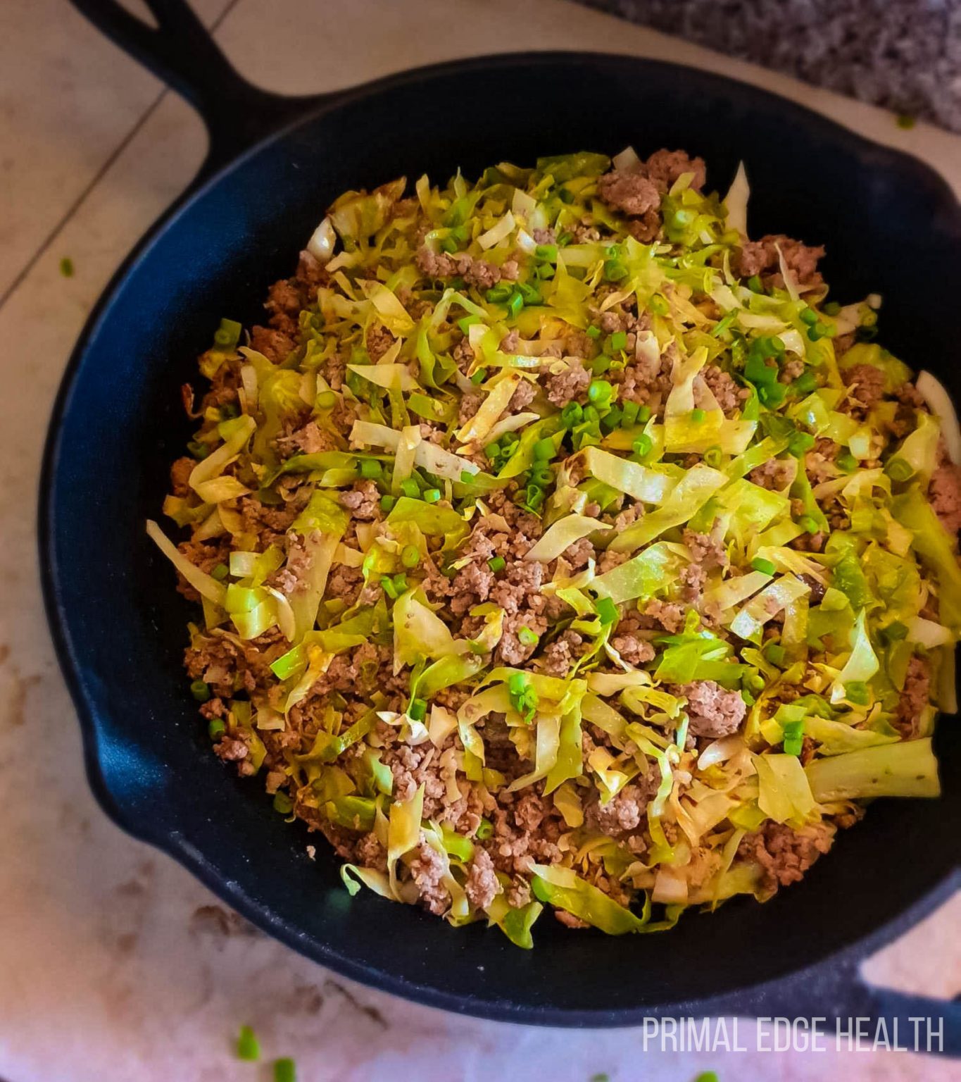 Ground Beef and Cabbage Stir Fry
