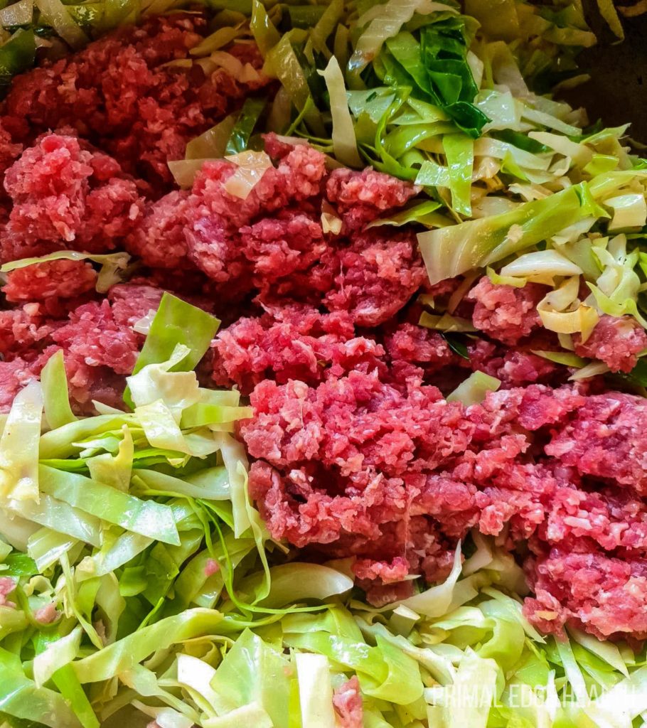 ground beef with cabbage recipe