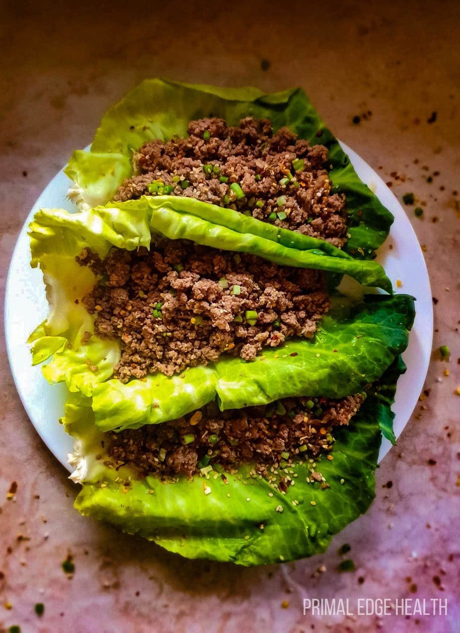 A serving of korean ground beef on a plate.