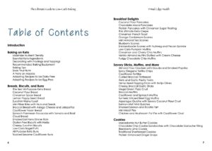 The Ultimate Guide to Low-Carb Baking - Table of Contents.