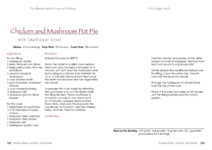 A recipe for Chicken and Mushroom Pot Pie.