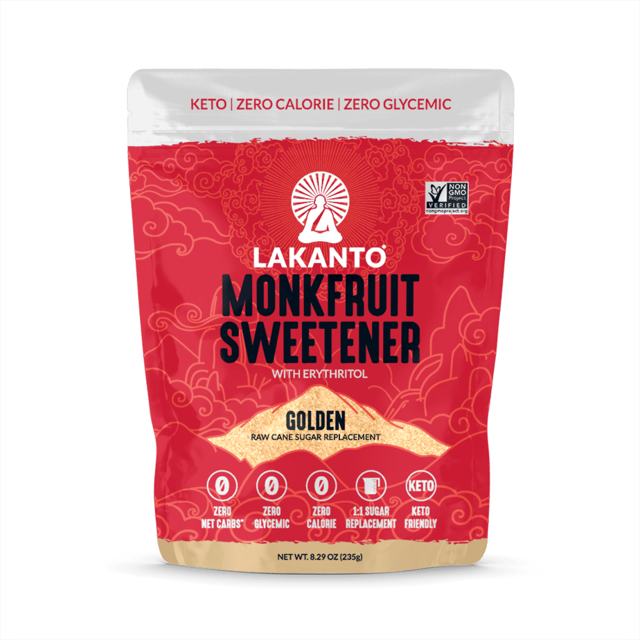 A pack of Lakanto Monkfruit Sweetener.