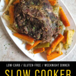 Keto slow cooker pot roast with vegetables