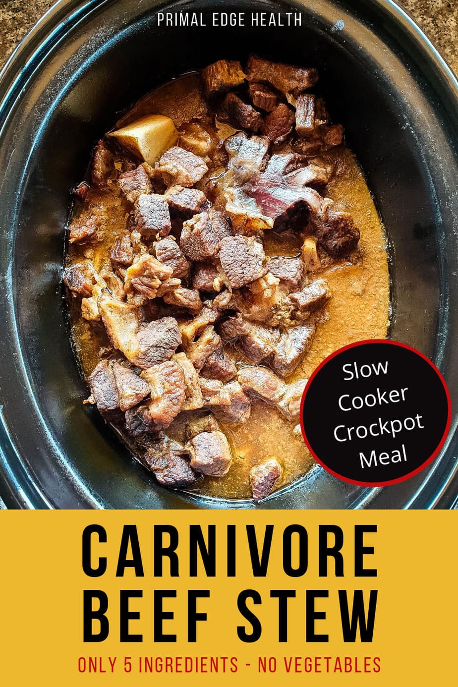 Carnivore Beef Stew (Crockpot Meal)