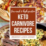 Low-Carb & High-Protein Keto Carnivore Recipes - Breakfast, Lunch, Dinner.