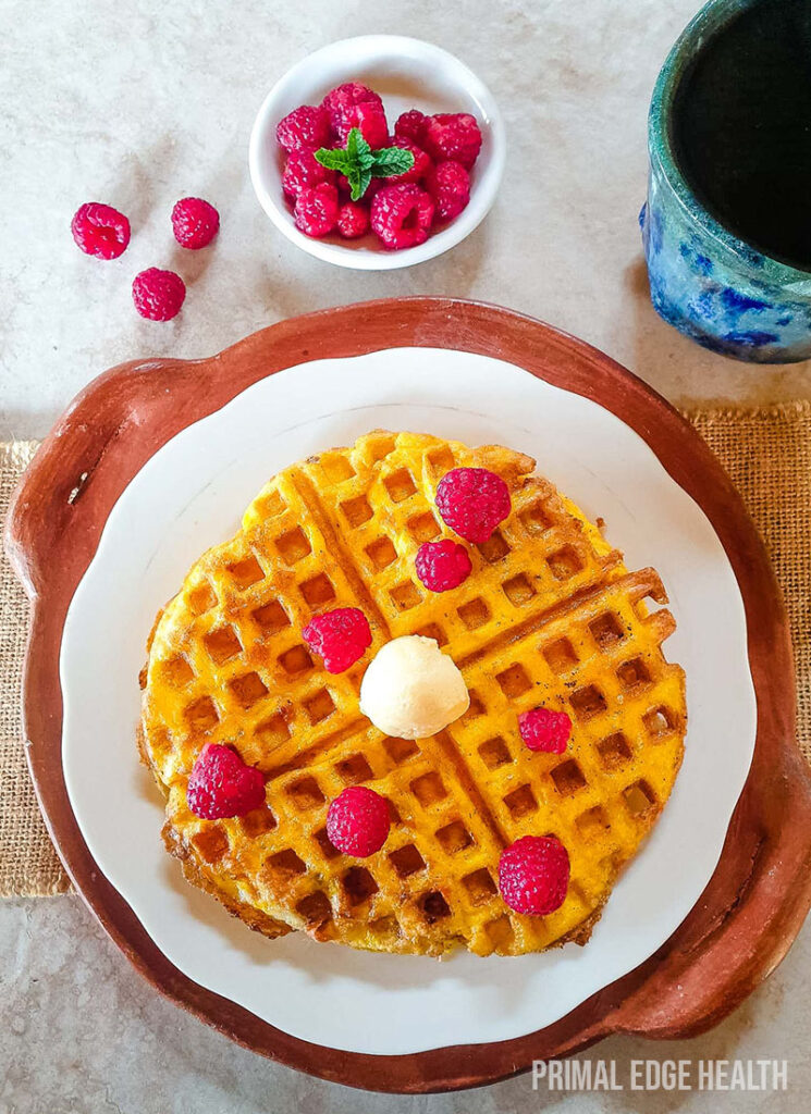 2-Ingredient Keto Waffles (Flourless Waffles)